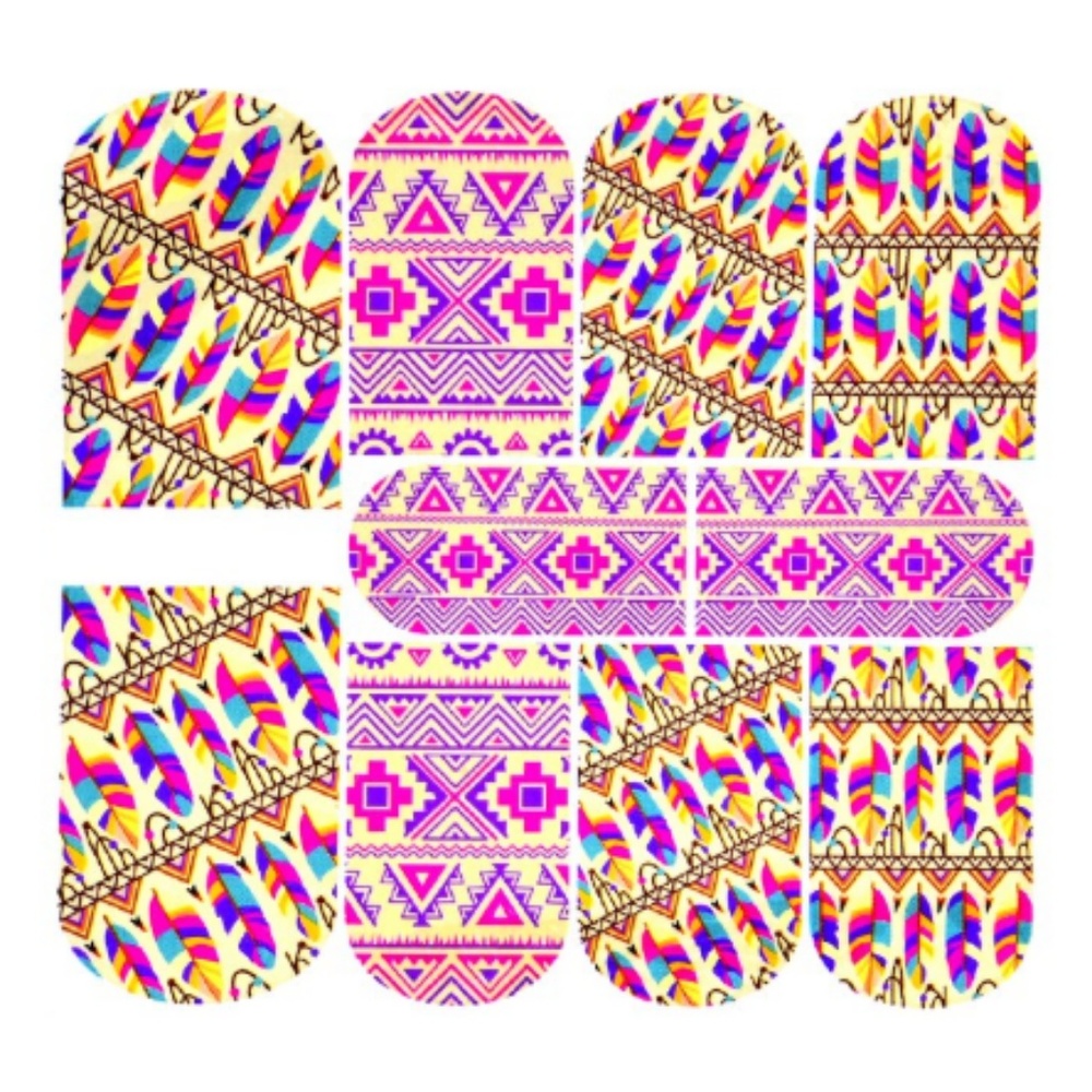 💐4/$16💐 Boho Feather Nail Wrap 🏆HOST PICK🏆 - Picture 3 of 3